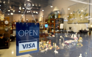 Stock Open Business Sign